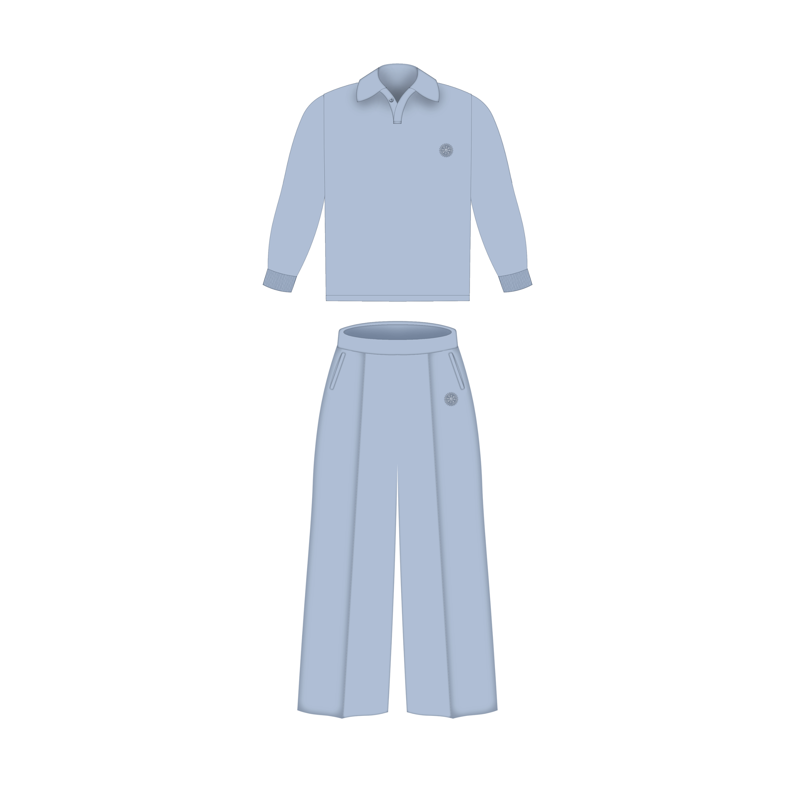 Completino Polo lunga + Pantalone oversize EPSS11