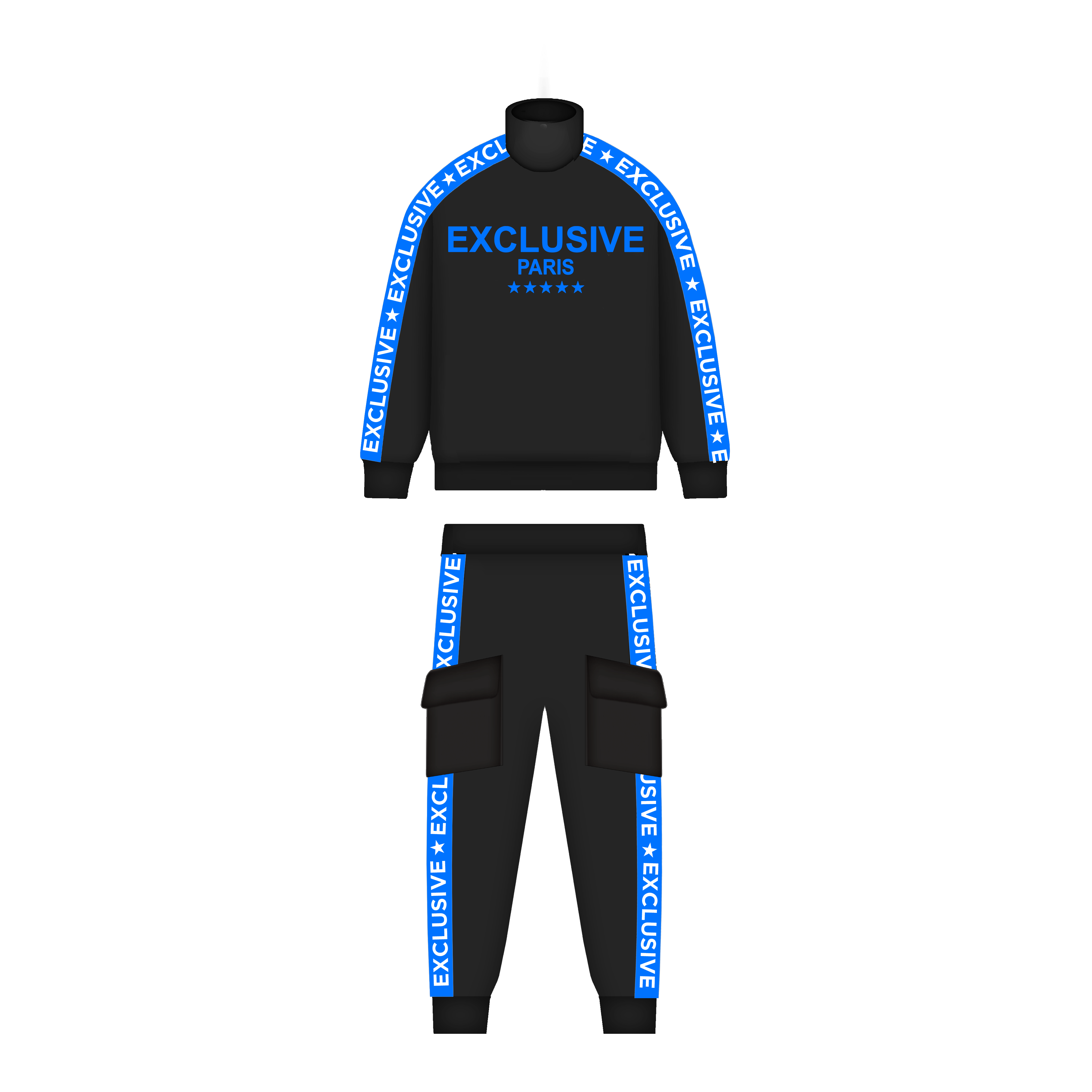 Tuta Uomo Tuta Exclusive Paris Blu Tuta Basic Exclusive Paris Tuta